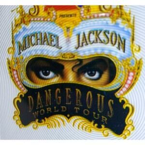 Michael Jackson 1991 Dangerous Tour Hologram Vintage Backstage Pass Original Pop